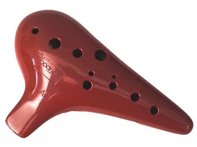 Woodnote Alto C - New Burgundy 12 Holes Ocarina Flute With Fingering Chart • $14.99