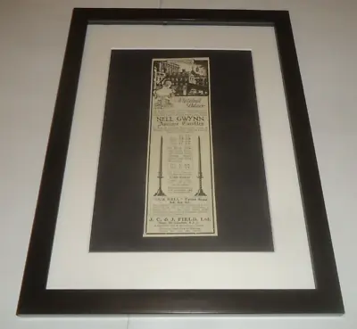 NELL GWYNN ANTIQUE CANDLES-1927 Framed Original Advert • £16.99