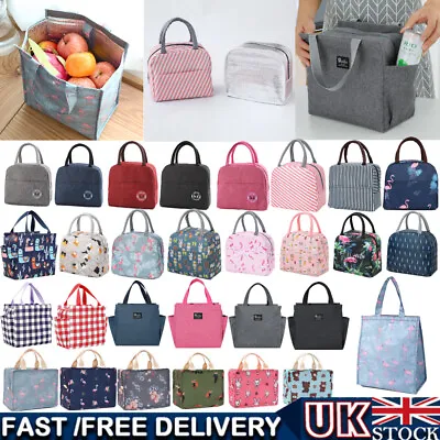 Lunch Bag Insulated Lunch Bag Large Waterproof Adult Lunch Tote Bag Womens Mens • £4.99