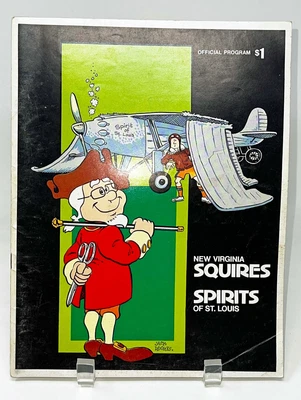 $99.99 • Buy Vintage 1974/1975 New Va Squires Vs Spirits Of St Louis Aba Basketball Program