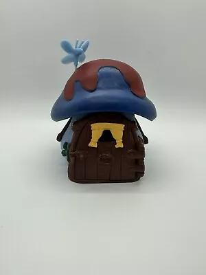 1978 Smurf's Blue/Red Mushroom House Vintage Smurf Cottage ~RARE With Butterfly~ • $44.95