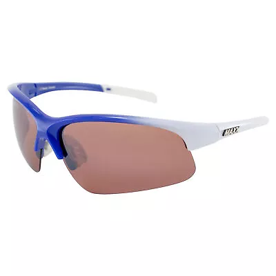 Maxx Domain Golf Sport Riding Glasses White Blue Frame Hi Definition Amber Lens • $19.95