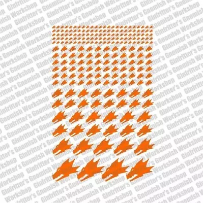 Ginfritter Orange Fire Drakes Decal Waterslide Transfers Fits Warhammer 40k • $33.72