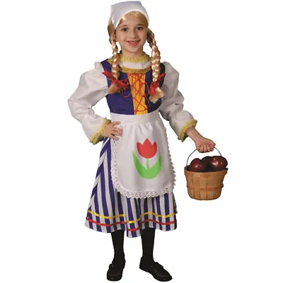 £23.99 • Buy Little Girl Deluxe Dutch Girl Costume By Dress Up America
