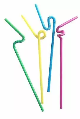 10. 000 Super Bendy Straws 11  Flexi Straw Plastic Bar Pub Drink Cocktail  Party • £29.99