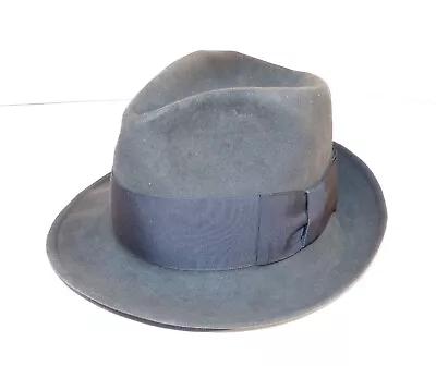 Vintage Churchill LTD Brown Fedora Hat Size 7 1/4 Fur Hat • $69.99