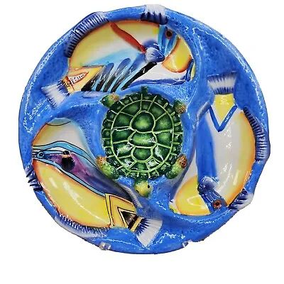 MAUI BY DESIGN Humuhumu Mango Mike Hawaiin Fish Sea Turtles Plates Hand Painted • $29