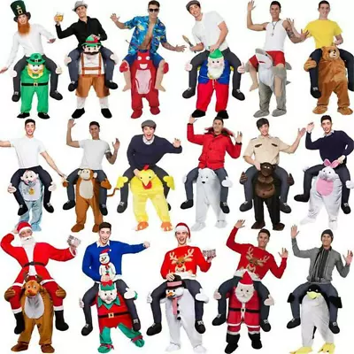 New Unisex Shoulder Carry Me Ride On Piggy Back Fancy Dress Costume Outfit Pants • £30.11