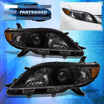 For 11-20 Toyota Sienna Halogen Replacement Headlights Lamps Pair Black Amber • $113.99