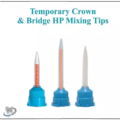 T-Mixer Mix Tip For Temporary Crown & Bridge Blue 4:1 & 10:1 Ratio 1:1 25/bg • $31.95