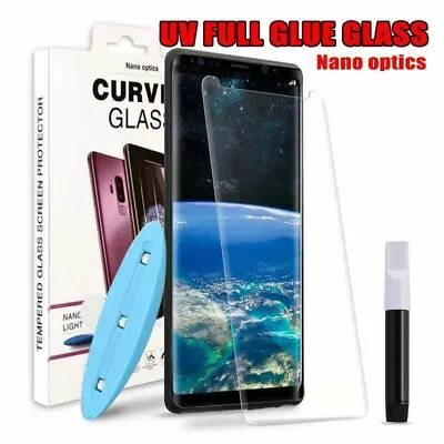 For Samsung Galaxy S20 5G S10 + S9 S8 Note9 Glue Tempered Glass Screen Protector • $11.90