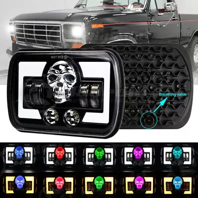 7x6  5X7  LED Headlight Hi/Lo Beam RGB For Ford Aerostar Bronco F650 F750 E-150 • $39.99