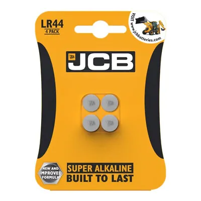 4 X JCB LR44  Batteries SUPER Alkaline 1.5V - A76 AG13 G13A GPA76 LR1154 G13 • £2.69