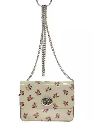 COACH Shoulder Bag Enamel WHT Floral 28184 • $94.24