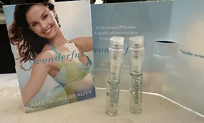 American Beauty Wonderful Rare 1.6 Ml/.05 Oz Eau De Perfume Vial Lot Of Two • $19.99