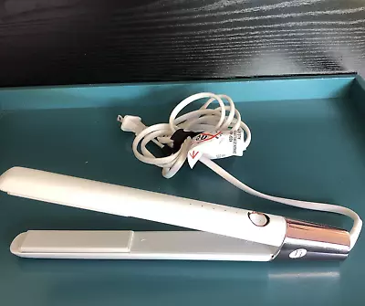 T3 - SinglePass StyleMax Professional 1  Flat Iron - White & Rose Gold READ • $29