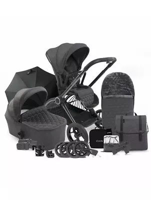ICandy Core Dark Grey Pushchair And Carrycot - Summer Bundle • £725