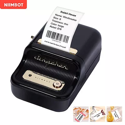 NIIMBOT B21 Label Maker Machine Portable Wireless BT Thermal Label Printer I5C4 • $54.28