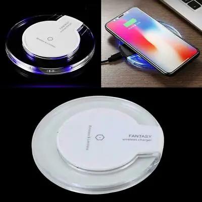 Universal Qi Wireless Charger Dock Charging Pad Mobile Phone Adapter Wirless1 • £10.99