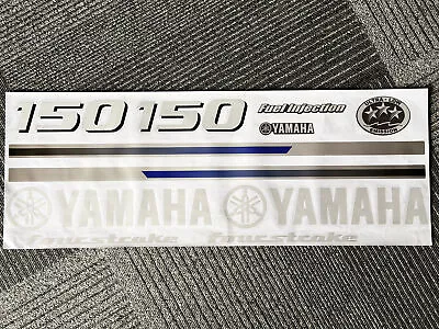 Yamaha 150 Hp 4-Stroke Outboard Engine Reproduction Decals Sticker Set • $30.50