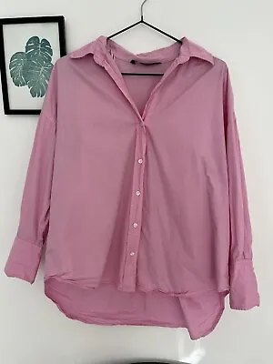 Zara Oversized Shirt Pink • £7.95