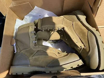 US Military Issued Tan RAT Combat Boots Size 16R Hot Weather Desert Tan E29502 • $36.99