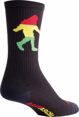£13.92 • Buy SockGuy Crew Rasta Squatch Sock Black LG/XL