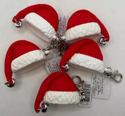 £31.09 • Buy Bath & Body Works Christmas Santa Hat With Bell Pocket * Bac Holder Set Of 5 