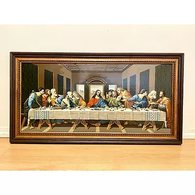 Vintage Last Supper Paint By Number Painting Religious Mid Century Decor • $145