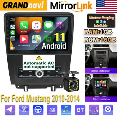 For Ford Mustang 2010-2014 Android Auto Apple Carplay Car Stereo Radio GPS Navi • $206.99