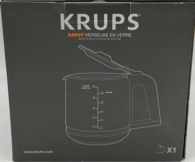 $24.65 • Buy Krups Savoy Glass Coffee Carafe Pot & Lid XB112050 - EC3110 EC3120 EC3130 EC3140
