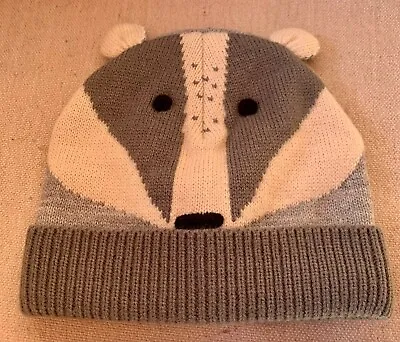 Boden Limited Edition Badger Children's Hat. Size XS (1-2 Years) • £4.99