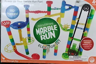 Mindware Elevator Marble Run 110 Pieces Motorized Ages 4+ Incomplete SEE DESC • $19.99