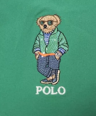 Polo Ralph Lauren Polo Bear Swim Trunks Green Logo Embroidered Board Shorts • $59.49