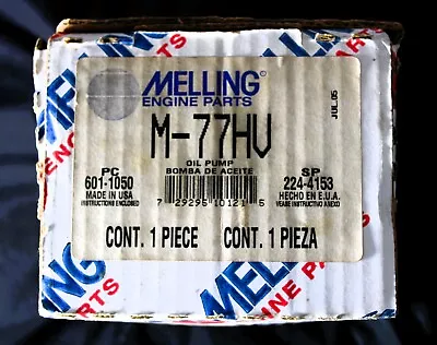 Melling M-77HV Oil Pump To Sut Chev Big Block V8 & Others • $99.99