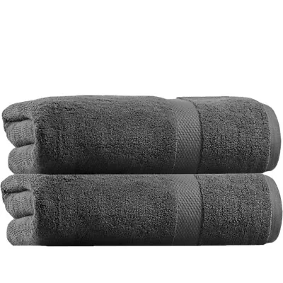 Extra Super Large 500GSM 100% Cotton 90 X 200 Cm Big Bath Sheets Wrap Towels • £13.56