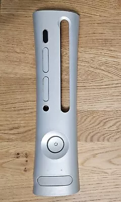 $20 • Buy Microsoft Xbox 360 PHAT Silver Front Cover X806411 W/Flaps & Button