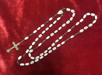 Beautiful Vintage Mother Of Pearl Rosary Beads Petite Size • $15