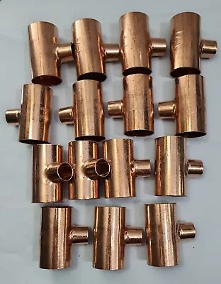 1-1/2 X 1-1/2  X 3/4  Copper Reducing Tee ( Only Sale Lote Of 15 Pcs ) • $229.99