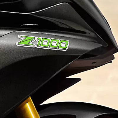 For Kawasaki Z1000 Motorcycle Decal Fairing Sticker Pair 80MM Green • $7.86