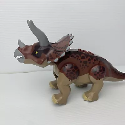 LEGO Dinosaur Brown Triceratops Figure Dino Trapper (2010) • $55