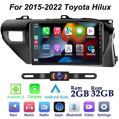 For AUS Toyota Hilux 2015-2022 Car Stereo Apple CarPlay Android 13 Auto GPS Navi • $214.90