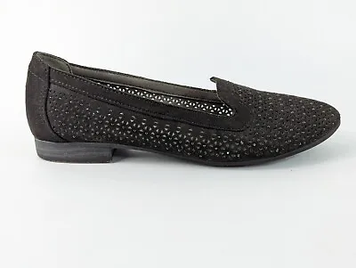 £16.99 • Buy Jana Softline Black Fabric Slip On Perforated Shoes Uk 3.5 Eu 36