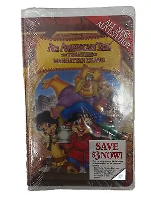 New American Tail The Treasure Of Manhattan Island (VHS 2000) Cartoon Sealed • $8