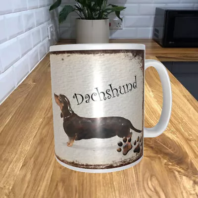 Dachshund 11oz Coffee Mug My Dog's Rules Theme 180DRMUG • £7.25