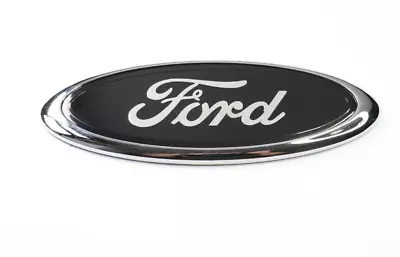 6  Oval Ford Badge Emblem  Black Chrome For Ford Focus • $48.99