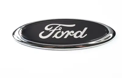 6  Oval Ford Badge Emblem  Black Chrome For Ford FocusMondeo • $58.99