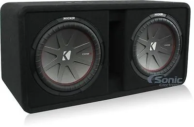 Kicker 48DCWR122 COMPR12 2000W 12  Car Audio Subwoofers+Vented Sub Box Enclosure • $449.96