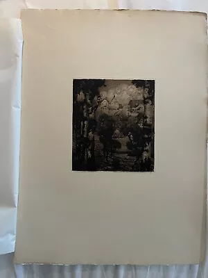 Oskar Graf - Dachau - Radierung - Etching 1900 • $35