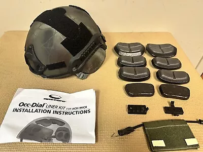 Ach Mich Combat Ballistic Helmet Large Ops Core Rails Nvg Mount Occ-dial Liner • $499.99